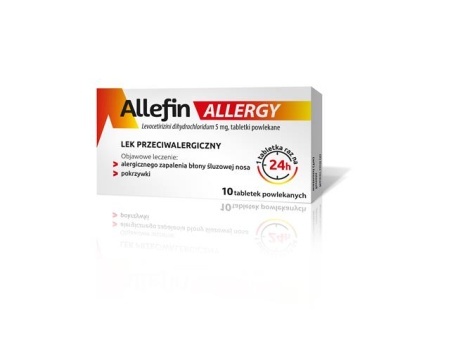 Allefin Allergy 5 mg, 10  tabletek powlekanych