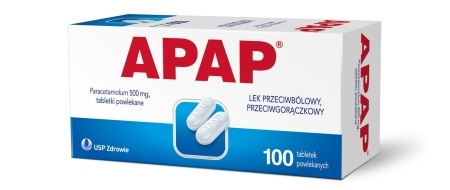 Apap 500 mg, 100 tabletek