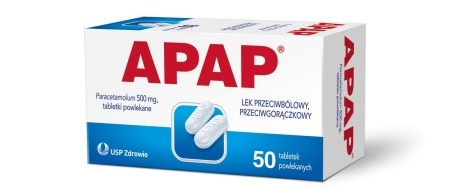 Apap 500 mg, 50 tabletek