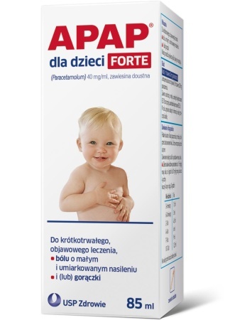 Apap dla dzieci Forte, zawiesina doustna, 85 ml