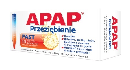 Apap Przeziębienie Fast, 10 tabletek musujących