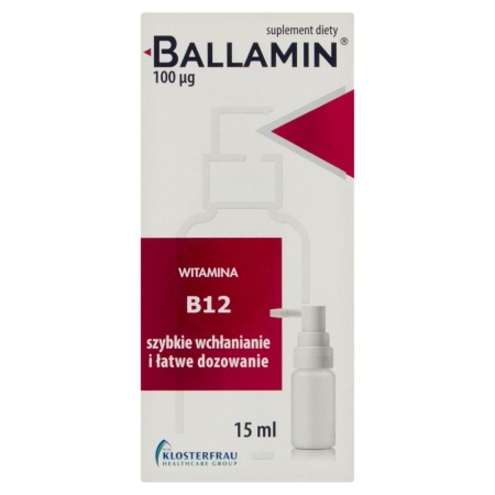 Ballamin, B12 100 μg, aerozol 15 ml