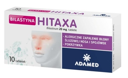 Bilastyna Hitaxa 20 mg, 10 tabl.