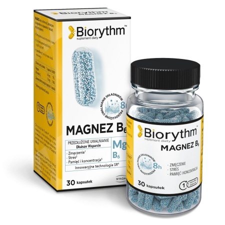 Biorythm Magnez B6, 30 kaps.