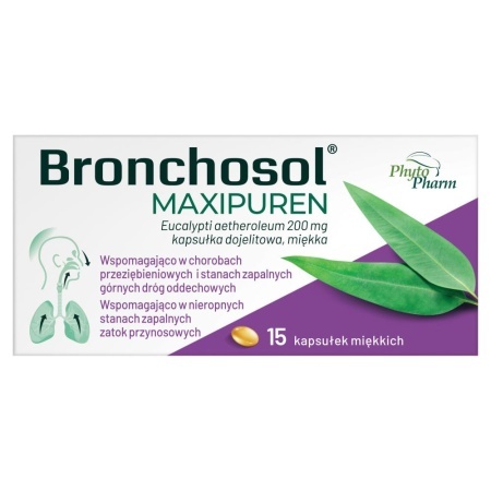 Bronchosol Maxipuren 200 mg, 30 kapsułek