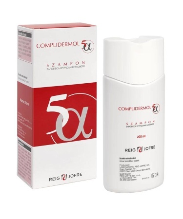 Complidermol 5α, szampon zapobiegający wypadaniu włosów, 200 ml
