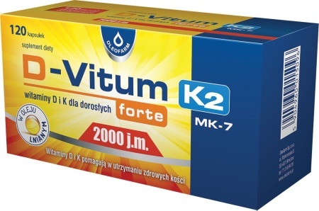 D-Vitum Forte K2 2000 j.m, 120 kaps.