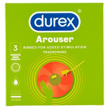 Durex Arouser prezerwatywy, 3 szt.