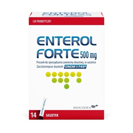 Enterol Forte 500 mg, 14 sasz.