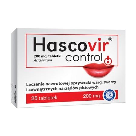 Hascovir Control 200 mg, 25 tabl.