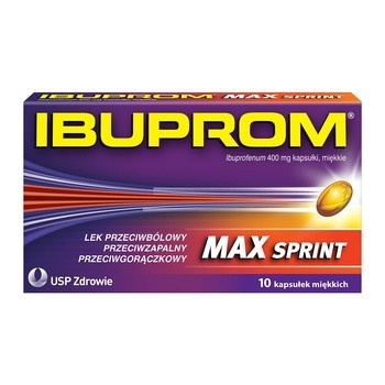 Ibuprom MAX Sprint 400 mg, 10 kaps.