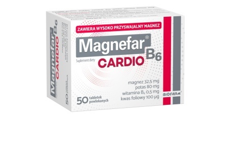 Magnefar B6 Cardio, 50 tabletek