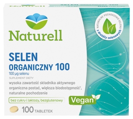 NATURELL Selen Organiczny 100 tabl. 100tab