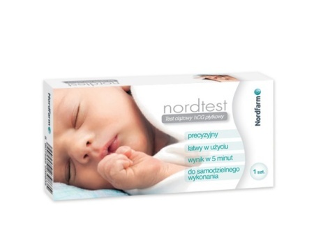Nordtest Test ciążowy płytkowy HCG, 1 test