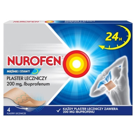 Nurofen Mięśnie i stawy 200 mg, plaster, 4 szt