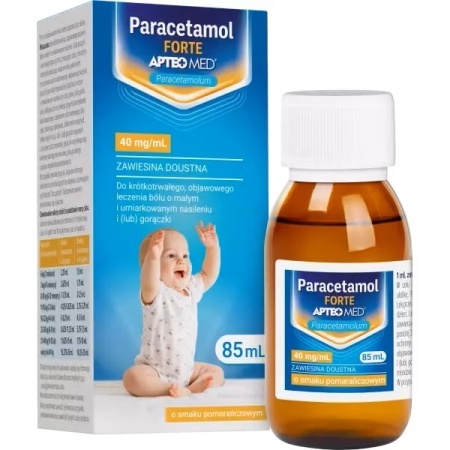 Paracetamol Forte Apteo Med, 85ml zawiesina doustna