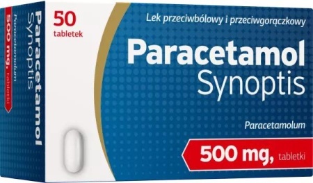 Paracetamol Synoptis 500 mg, 50 tabl.