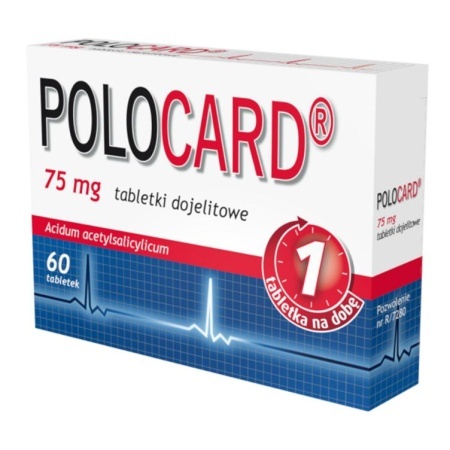 Polocard 75 mg, 60 tabl.