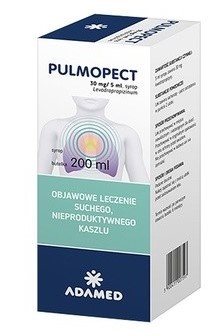 Pulmopect, 30 mg/5ml, syrop 200 ml