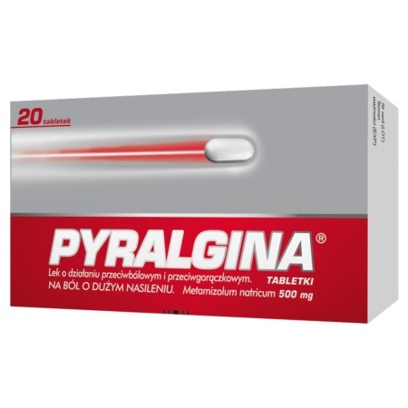 Pyralgina 500 mg, 20 tabl.