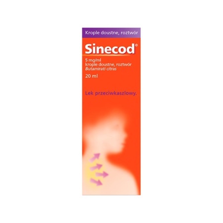Sinecod 5 mg/ml, krople doustne 20 ml