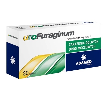 Urofuraginum, 50 mg, 30 tabletek