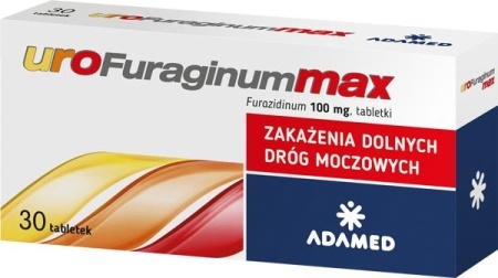 UroFuraginum Max 100mg, 30 tabl.
