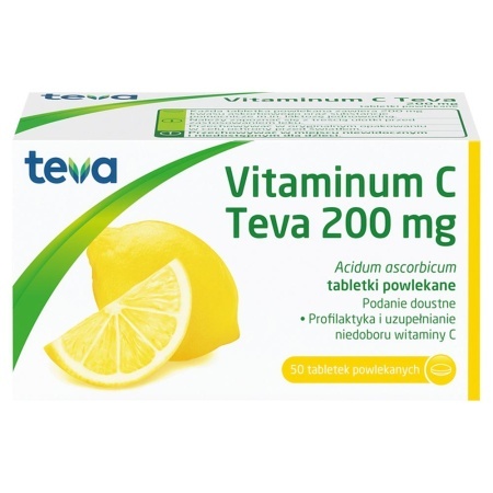 Vitaminum C 200 mg, 50 tabl.